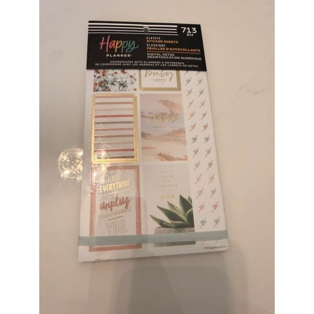 The happy planner sticker book Digital Detox